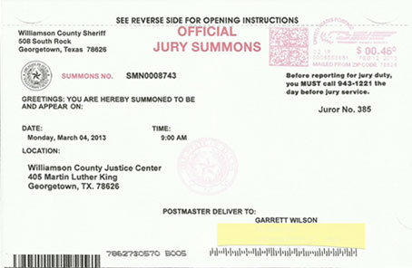 Jury Duty | Dear Garrett..
