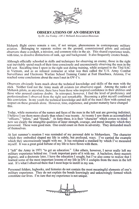 Observations of an Observer   OV-1 Mohawk